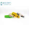 Wholesale promotional custom eco friendly souvenir sports country flag logo printing silicone wristband rubber bracelet